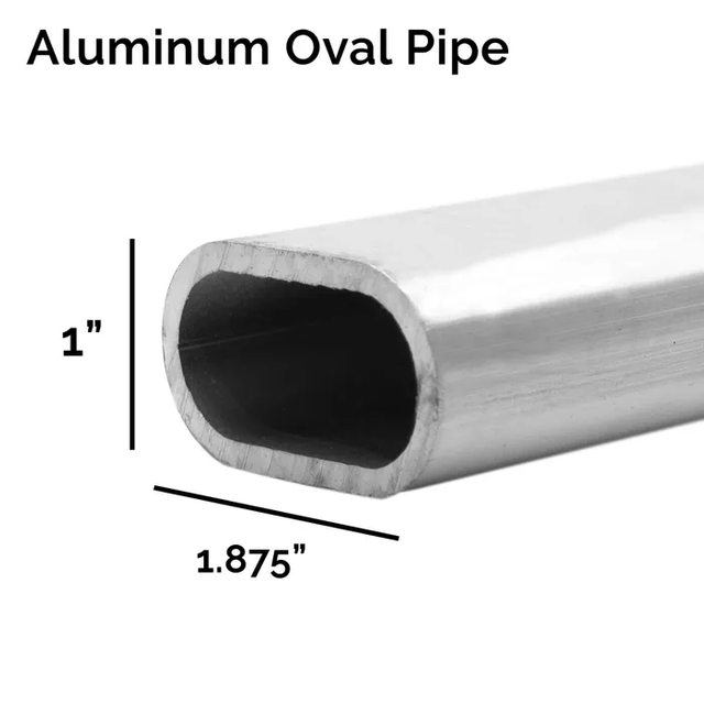 Long Service Life Steel Galvanized Elliptical Tube Stainless Steel Oval Tube Aluminum Cold Drawn Flat Oval Pipe Structural Tube para sa Building Handrail Fence Machinery